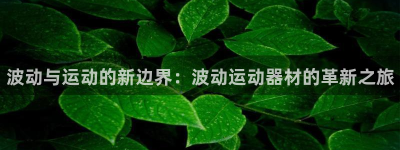 球速体育QsTY官方正版app集团:波动与运动的新边界:波动